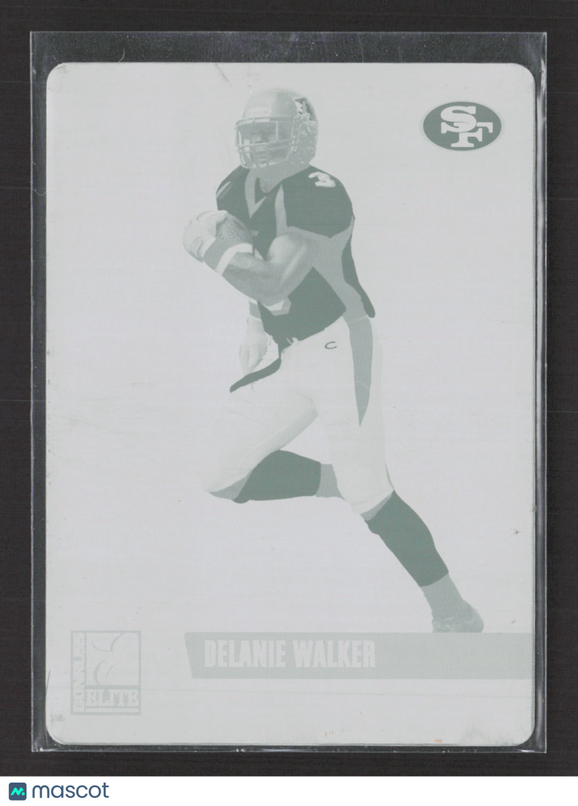 2007 Donruss Elite Delanie Walker #136 Magenta Printing Plate 1/1 Printing Plate
