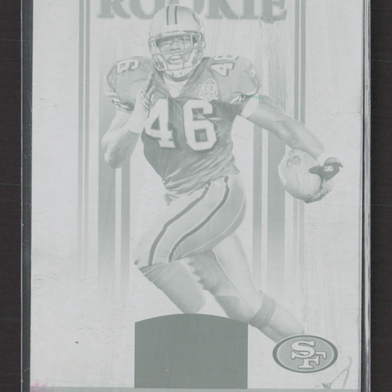 2007 Donruss Gridiron Gear Football Delanie Walker #134 Black Printing Plate 1/1