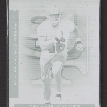 2007 Donruss Absolute Football Delanie Walker #247 Black Printing Plate 1/1