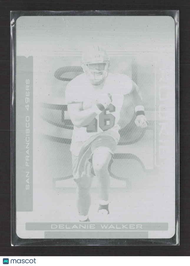 2007 Donruss Absolute Football Delanie Walker #247 Black Printing Plate 1/1