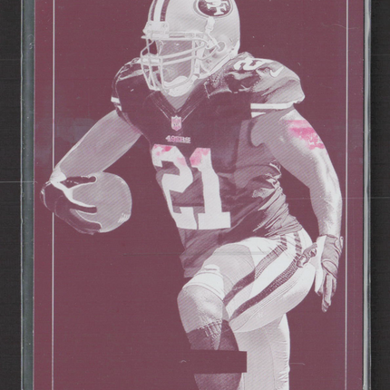 2014 Panini Rookies and Stars Frank Gore #3 Magenta Printing Plate 1/1