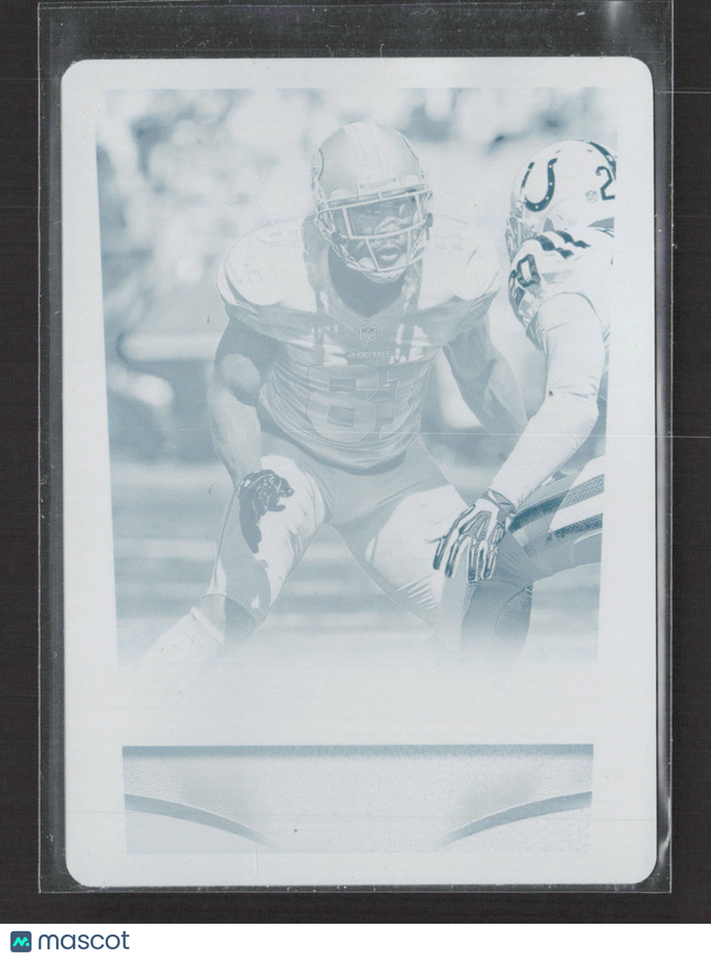 2014 Panini Score Football Anquan Boldin #291 Cyan Printing Plate 1/1