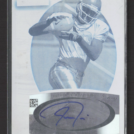 2007 SAGE DECADEnce Jason Hill #R35 Cyan Printing Plate 1/1 Auto