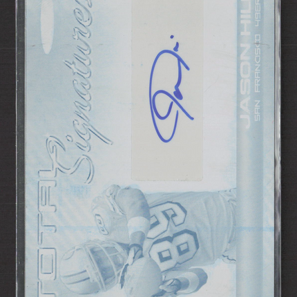 2007 Topps Total Total Signatures Jason Hill #TS-JH Cyan Printing Plate 1/1 Auto