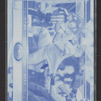 2015 Topps Chrome Carlos Hyde #64 Cyan Printing Plate 1/1