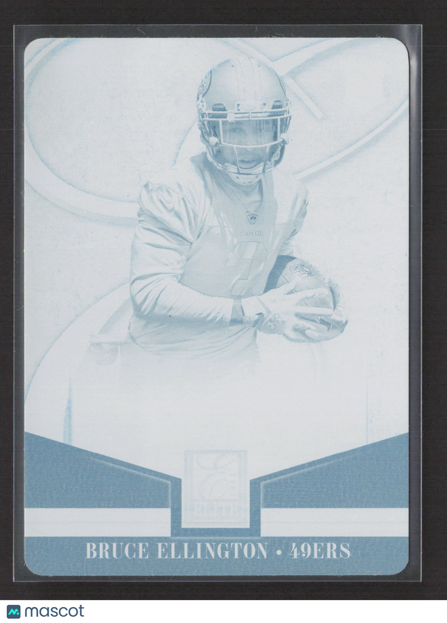 2014 Panini Elite Football Bruce Ellington #114 Cyan Printing Plate 1/1