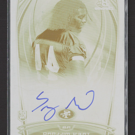 2014 Bowman Chrome Trey Millard #RCRA-TMI Yellow Printing Plate Auto 1/1