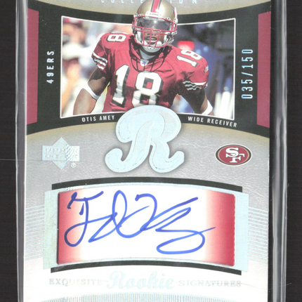2005 Upper Deck Exquisite Collection Otis Amey #122 035/150 Patch Auto