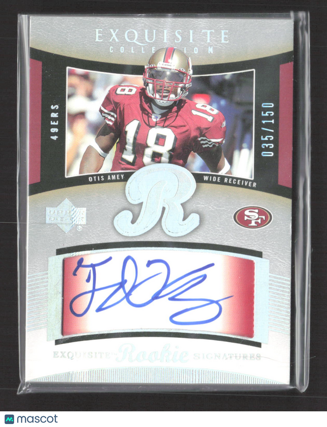 2005 Upper Deck Exquisite Collection Otis Amey #122 035/150 Patch Auto