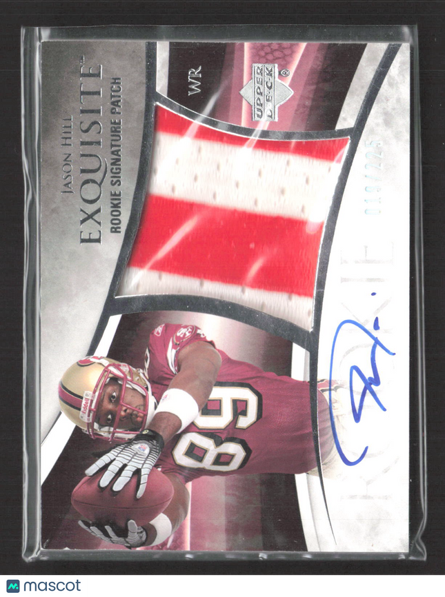 2007 Upper Deck Exquisite Collection Jason Hill #111 019/225 Rookie Auto