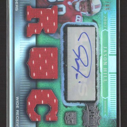 2007 Topps Triple Threads Jason Hill #138 Emerald Relic 55/69 RC Auto