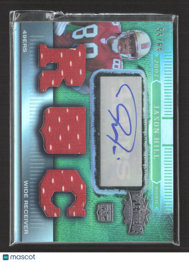 2007 Topps Triple Threads Jason Hill #138 Emerald Relic 55/69 RC Auto