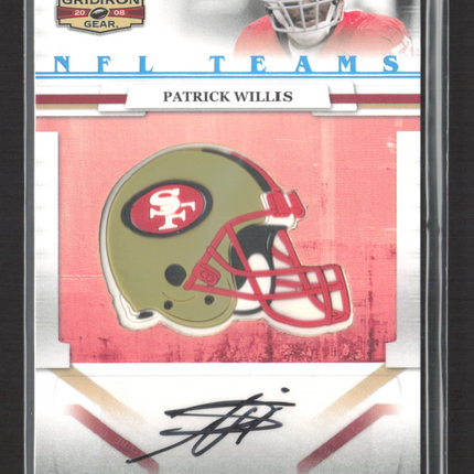2008 Donruss Gridiron Gear Patrick Willis #NFLT-25 19/25 Auto