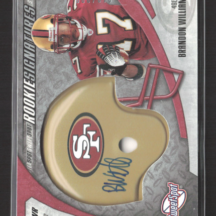 2006 Upper Deck Sweet Spot Rookie Signatures Brandon Williams #215 Auto /899