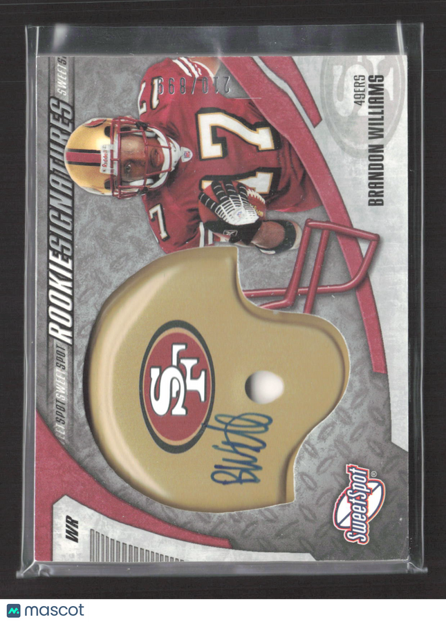 2006 Upper Deck Sweet Spot Rookie Signatures Brandon Williams #215 Auto /899