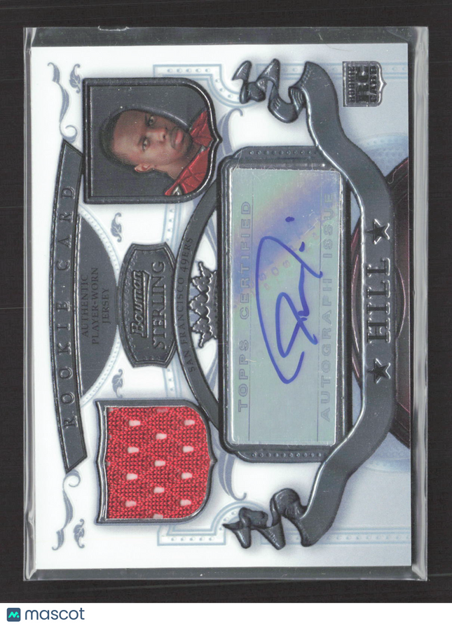 2007 Bowman Sterling Jason Hill #BSRRA-JH Authentic Player-Worn Jersey Auto