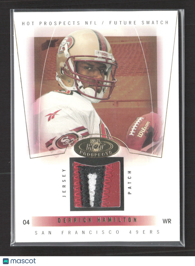 2004 Fleer SkyBox Hot Prospects Derrick Hamilton #98 Jersey Patch /350
