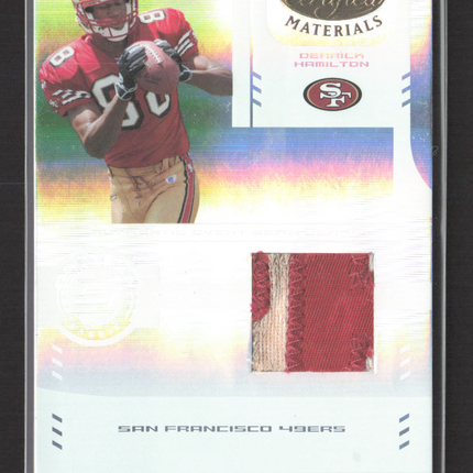 2004 Leaf Certified Materials Derrick Hamilton #229 Jersey Patch /1250
