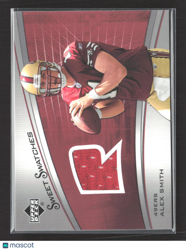 2005 Upper Deck Sweet Spot Sweet Swatches Alex Smith #SR-AS Jersey Swatch