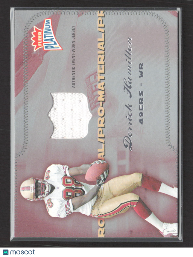2004 Fleer Platinum Pro-Material Derrick Hamilton #PM-DH2 Jersey 025/250