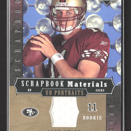 2005 Upper Deck Portraits Scrapbook Materials Alex Smith #SB-AS Patch