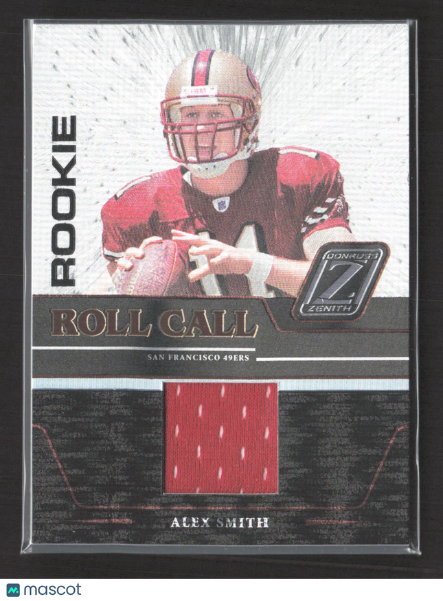 2005 Donruss Zenith Roll Call Alex Smith #RC-2 Jersey Patch