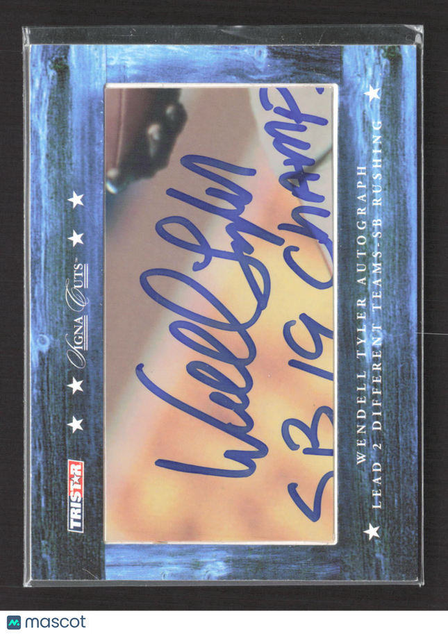 2007 TRISTAR Hidden Treasures Signa Cuts Wendell Tyler Cut Auto