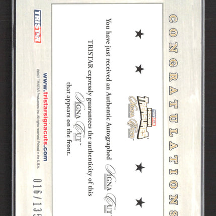 2007 TRISTAR Signa Cuts Y.A. Tittle Cut Auto