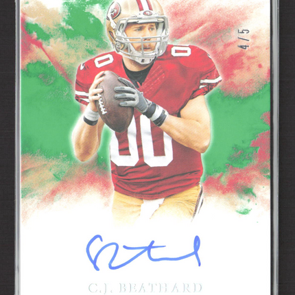 2017 Panini Origins C.J. Beathard #RA-CB 4/5 Auto