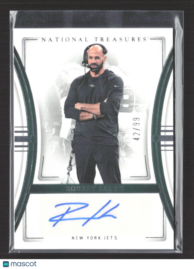 2024 Panini National Treasures Robert Saleh #SIG-RSA 42/99 Auto