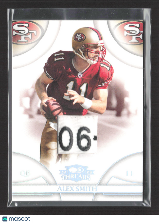 2008 Donruss Threads Alex Smith #120 Game-Worn Jersey /50 Logo