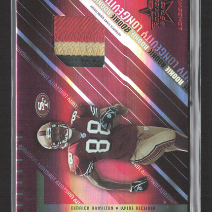 2004 Donruss Rookies & Stars Longevity Derrick Hamilton #279 60/99 Red Patch