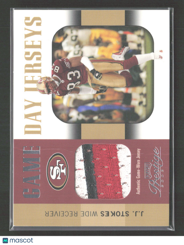 2003 Playoff Prestige Game Day Jerseys J.J. Stokes #GDJ-33 Patch