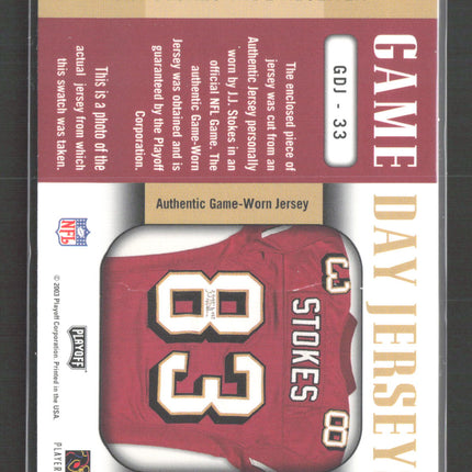 2003 Playoff Prestige Game Day Jerseys J.J. Stokes #GDJ-33 Patch