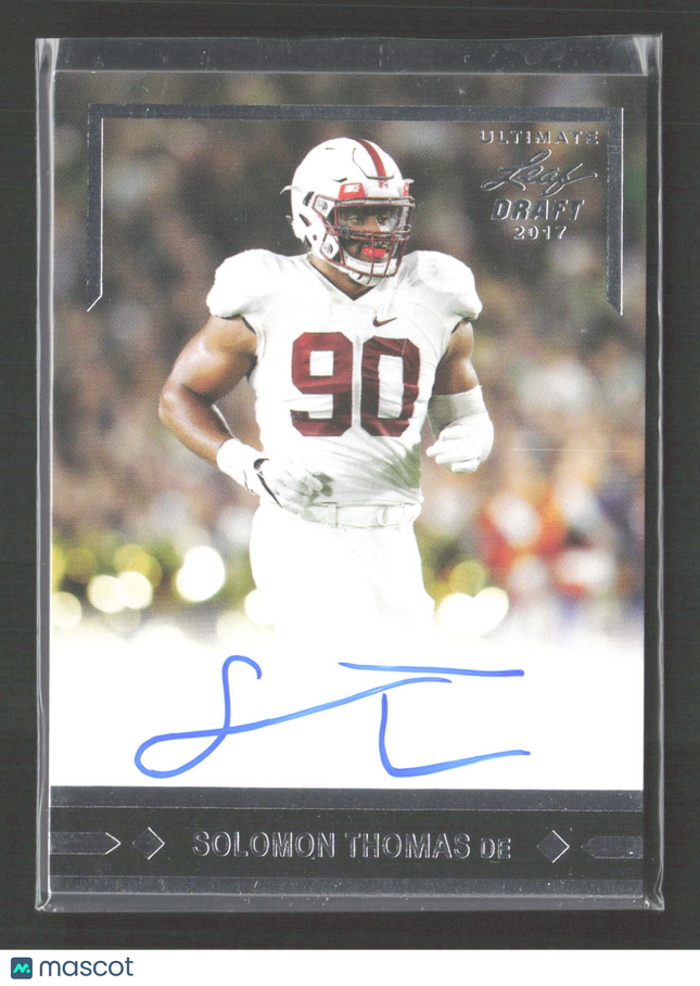 2017 Leaf Ultimate Draft Gold Leaf Rookies Solomon Thomas #GLR-ST1 Auto