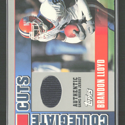 2003 Topps Draft Picks & Prospects Collegiate Cuts Brandon Lloyd #CC-BLL Jersey