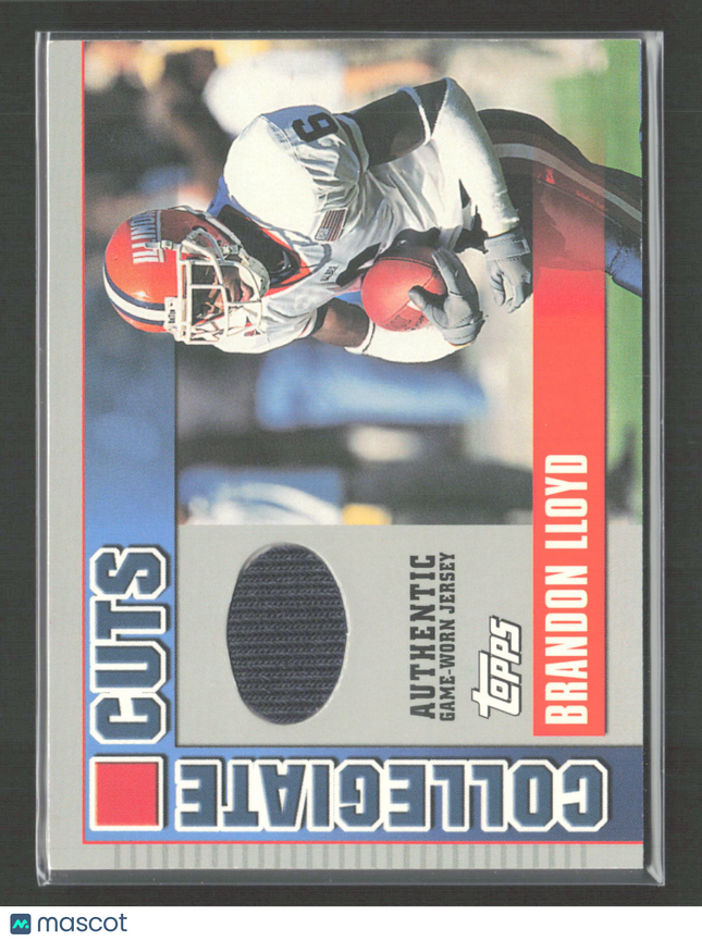 2003 Topps Draft Picks & Prospects Collegiate Cuts Brandon Lloyd #CC-BLL Jersey