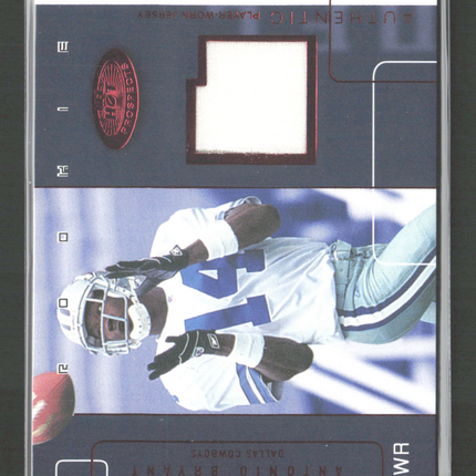 2002 Fleer Hot Prospects NFL Hot Materials Antonio Bryant #HM-AB2 Jersey 09/50