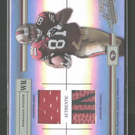 2004 Absolute Rookie Premiere Materials Rashaun Woods #230 Ball Patch /750