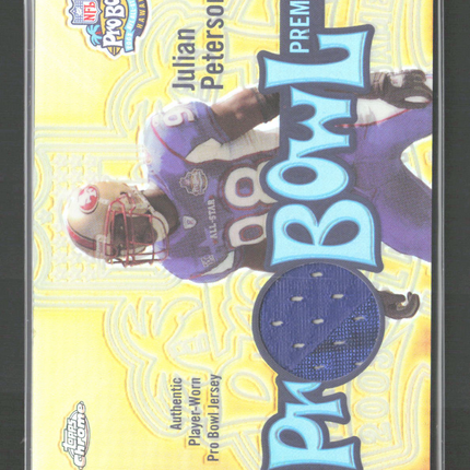 2003 Topps Chrome Pro Bowl Premium Julian Peterson #PB-JP Pro Bowl Jersey