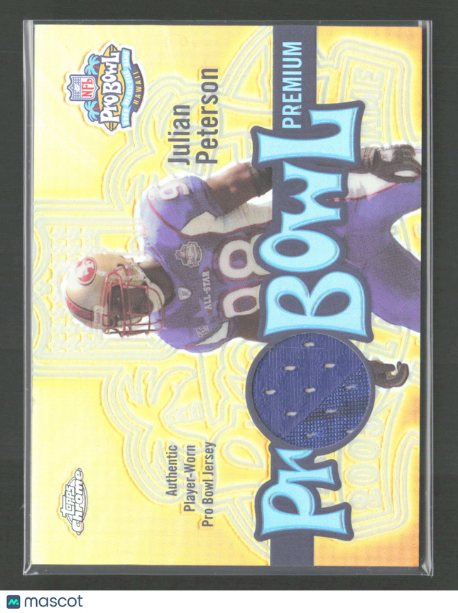 2003 Topps Chrome Pro Bowl Premium Julian Peterson #PB-JP Pro Bowl Jersey