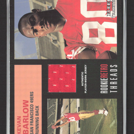 2001 Fleer Tradition Rookie Retro Threads Kevan Barlow Player-Worn Jersey