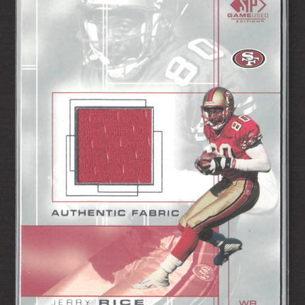 2001 Upper Deck SP Game Used Edition Jerry Rice #JR Game-Used Jersey