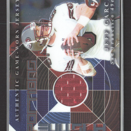 2002 Topps Pristine Pristine Portions Jeff Garcia #PPR-JG Game-Worn Jersey