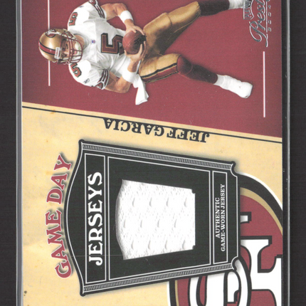 2004 Playoff Prestige Game Day Jerseys Jeff Garcia #GJ-11 Game-Worn Jersey