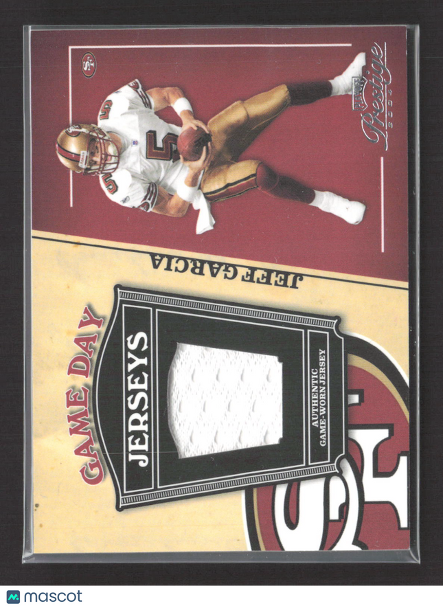 2004 Playoff Prestige Game Day Jerseys Jeff Garcia #GJ-11 Game-Worn Jersey