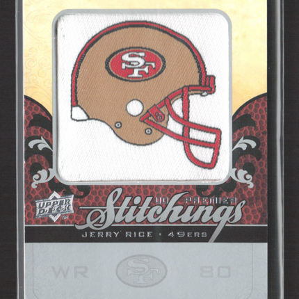 2008 Upper Deck Premier Stitchings Jerry Rice #PS-JR Manufactured Patch 26/30