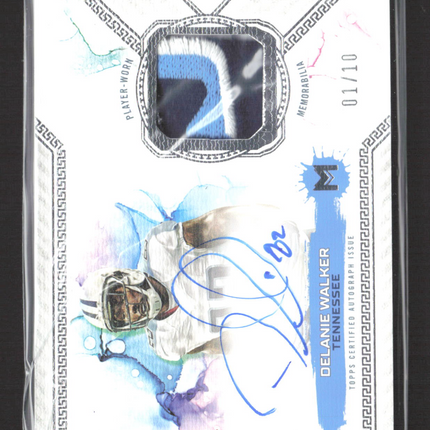 2024 Topps Motif Football Delanie Walker #MRR-DWA Logo Patch 01/10 Auto