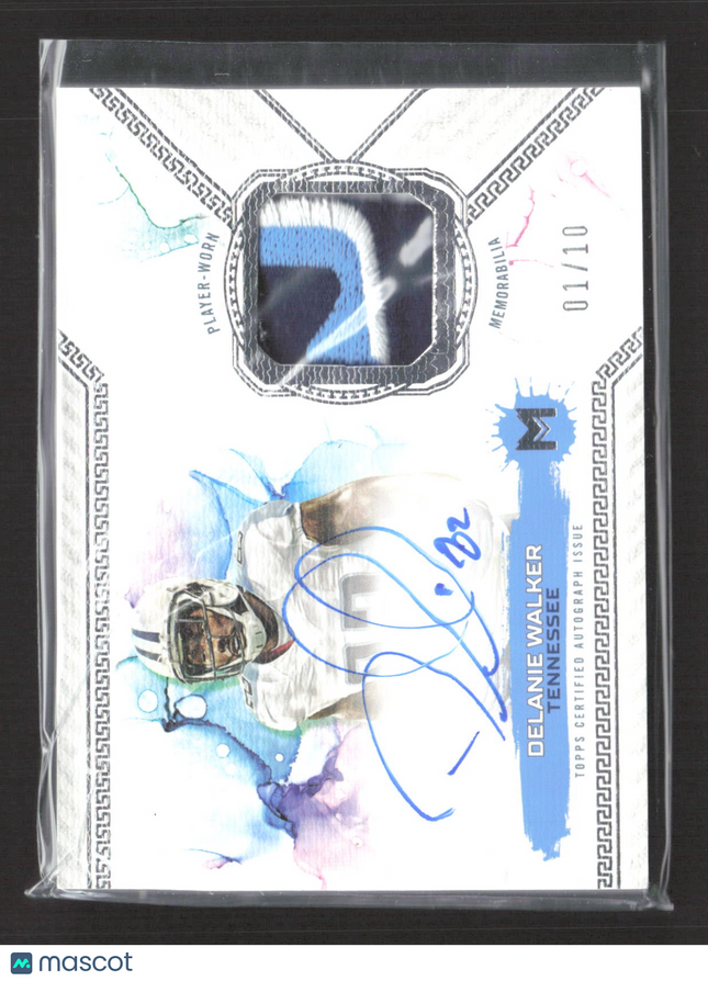 2024 Topps Motif Football Delanie Walker #MRR-DWA Logo Patch 01/10 Auto
