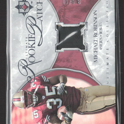 2006 Upper Deck Ultimate Collection Rookie Patch Michael Robinson /50 Patch